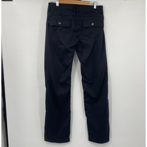 Prana Halle Pants Cargo Pockets Standard Fit Convertible Straight Leg Black 10R - Picture 7 of 10